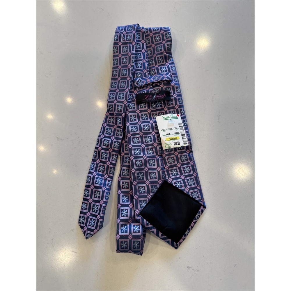 NWT JS Blank Collection Blue Pink‎ Tie